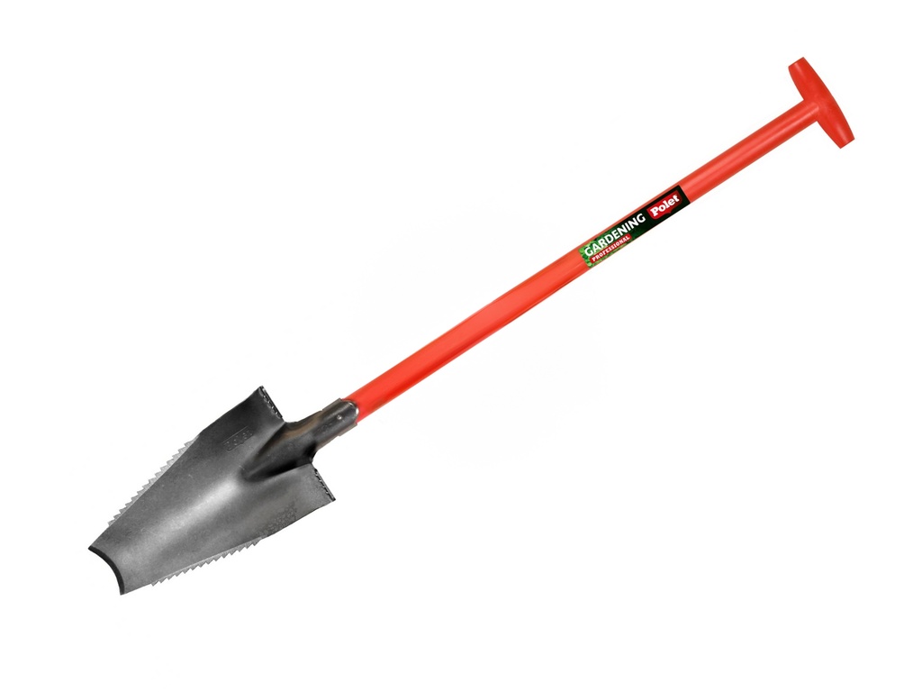 Boomwortelspade – Polygator POLET met OPSTAP, blad 38 x 14 cm, met glasfiber T-steel 85 cm