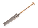 Draineerspade - Kabelspade IDEAL Gloria, met OPSTAP en BEUKEN T-steel 85 cm, bladmaat 13 x 55 cm