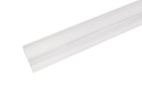 Klikstrip transparant 100 cm x 3,7 cm schuin, voor legbord Tegometall