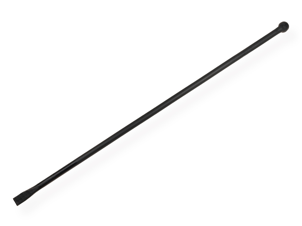 Stootijzer 150 cm geheel rond, platte beitel en knop, zonder ean-codering