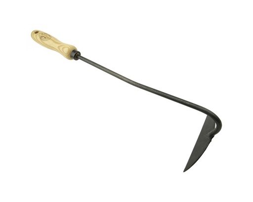 [1025032] Schrepel - Handhak DE WIT halve maan 14 cm, getrommeld, met ESSEN handvat 14 cm