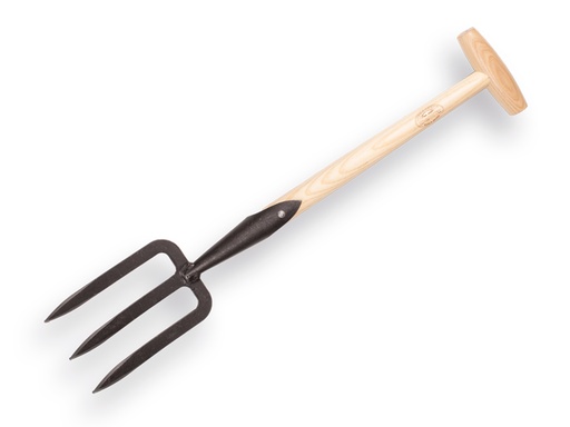 [1025040] Handvork DE WIT gesmeed 3 tands, met ESSEN T-steel 40 cm
