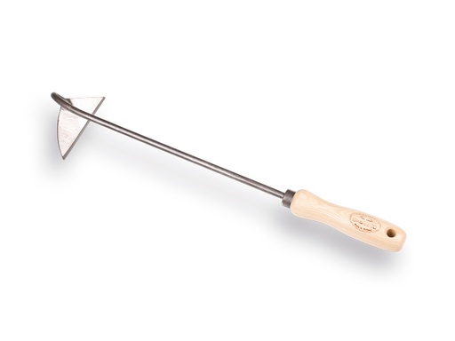 [1025100] Schrepel DE WIT 10 cm, gesmeed en gepolijst, met ESSEN handvat 14 cm
