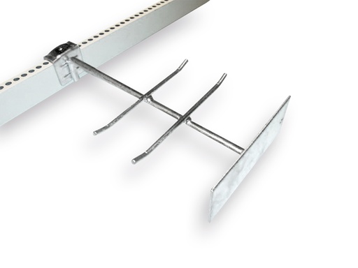 [1205040] Haak boekvorm voor D-greep of kruksteel, voor draagbalk