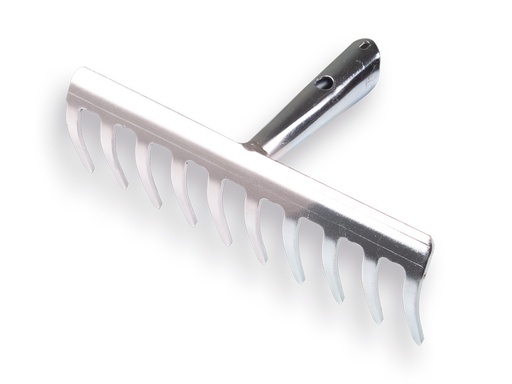 [1301100] Tuinhark verzinkt met 10 gebogen tanden, zonder steel