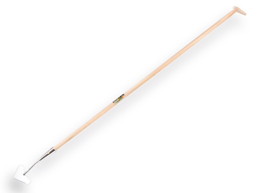 [1305340] Schoffel hart model verzinkt 14 cm, met IKAPE steel 160 x 2,8 cm en flesmodel hilt. FSC 100%