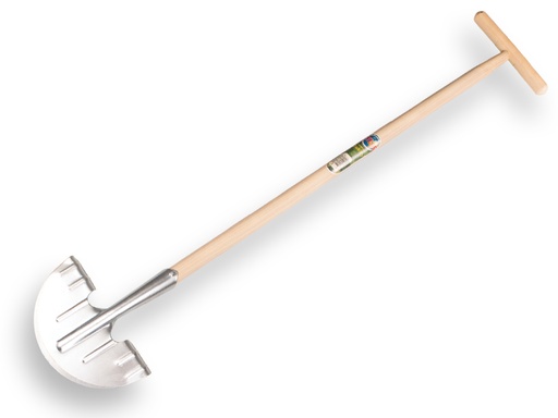 [1319055] Graskantsteker verzinkt, met opstapjes, steel 80 x 2,8 cm en hilt. FSC 100%