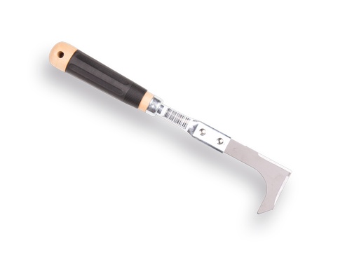 [1319060] Voegenmes met houten greep en rubber handvat