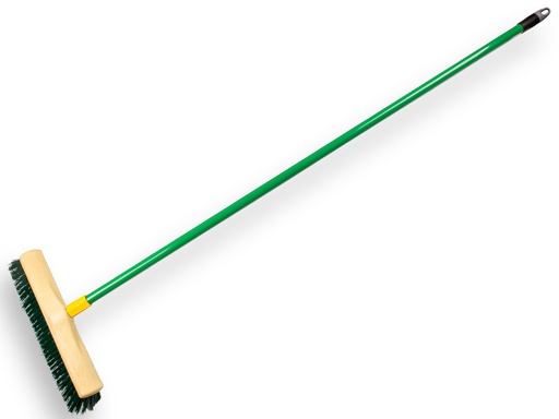 [1490240] Multibezem PPN groen 40 cm, met kunststof kap en lichtgewicht metalen steel 150 cm