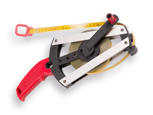 [1505438] Meetband BMI Ergoline 30 meter staal Isolan, met haak en ring