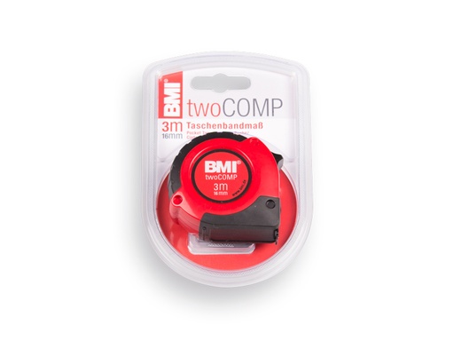[1505490] Rolbandmaat BMI Twocomp 3 meter x 16 mm, ABS behuizing