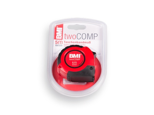[1505492] Rolbandmaat BMI Twocomp 5 meter x 19 mm, ABS behuizing