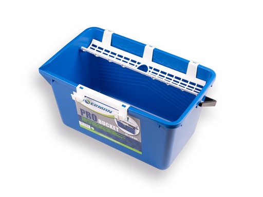 [1520740] Emmer PRO MOERMAN 18 liter rechthoekig, met houder voor raamwasser en -trekker