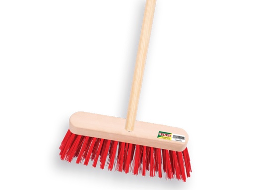 [1550105] Straatbezem SOLIDE PPN 29 cm, vlakke kap, met IKAPE steel 130 x 2,4 cm. FSC 100%