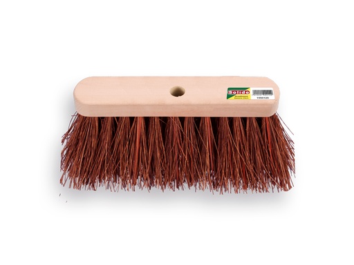 [1550210] Straatbezem SOLIDE geoliede bassine 29 cm, vlakke kap, zonder steel. FSC 100%