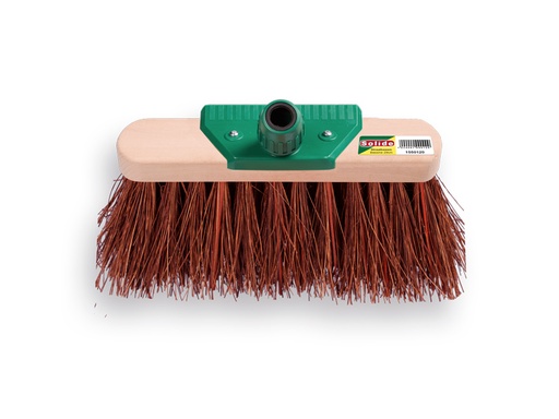 [1550220] Straatbezem SOLIDE geoliede bassine 29 cm, vlakke kap, met EASY-FIT steelverbinding, zonder steel. FSC 100%