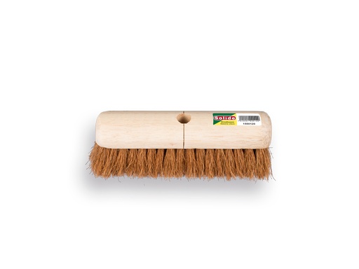 [1550530] Zaalveger SOLIDE kokos 29 cm, ronde kap, zonder steel. FSC 100%