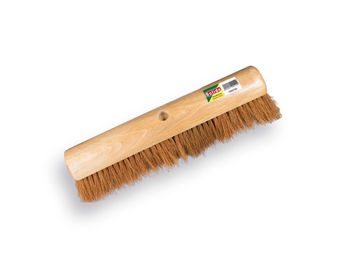 [1550540] Zaalveger SOLIDE kokos 40 cm, ronde kap, zonder steel. FSC 100%