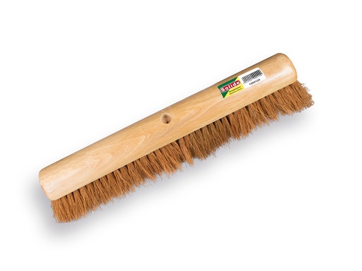 [1550550] Zaalveger SOLIDE kokos 50 cm, ronde kap, zonder steel. FSC 100%