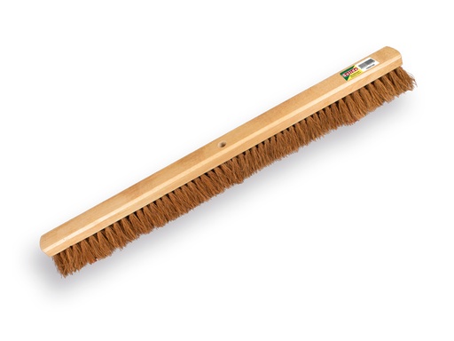 [1550580] Zaalveger SOLIDE kokos 80 cm, vlakke kap, zonder steel. FSC 100%