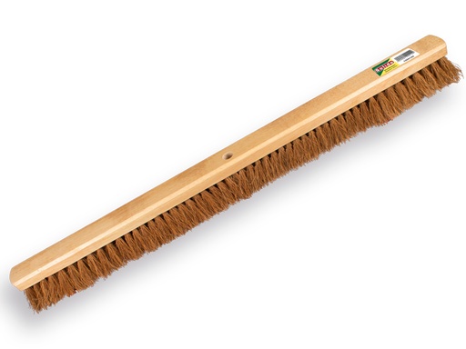 [1550585] Zaalveger SOLIDE kokos 100 cm, vlakke kap, zonder steel. FSC 100%