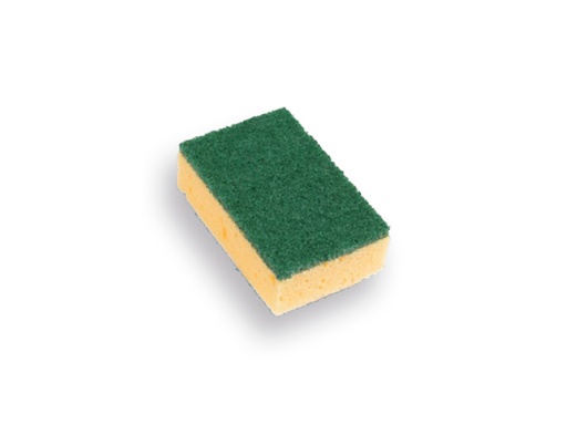 [1550920] Schuurspons SOLIDE geel klein, 100 x 70 x 28 mm (per 10 stuks)