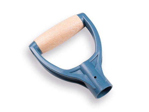 [214110] D-greep kunststof blauw met ESSEN handvat, gatmaat Ø 30 mm