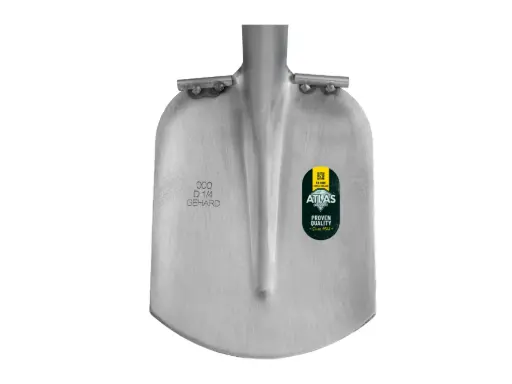 [735410] Steekbats ATLAS DIAMANT 1/4 000 gehard, blank gepolijst, RONDE OPSTAP, zonder steel