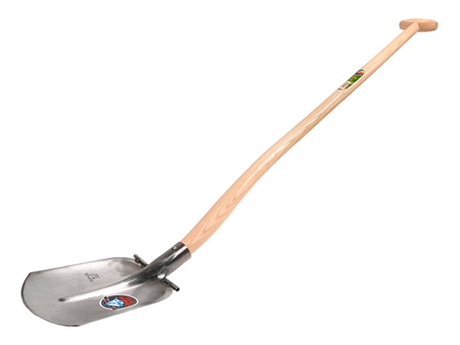 [735475] Steekbats ATLAS DIAMANT 1/4 000 gehard, gepolijst, RONDE OPSTAP, met Blijhamsteel 110 cm dubbel gebogen