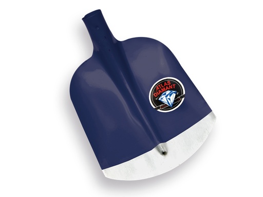 [755570] Schepbats ATLAS DIAMANT 3/4 0 blauw, gehard en gepolijst, zonder steel