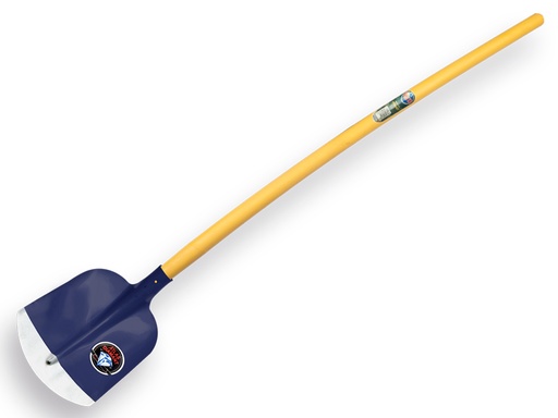 [755596] Schepbats ATLAS DIAMANT 3/4 2 blauw, gehard en gepolijst, met gebogen FIBERGLAS steel 135 cm