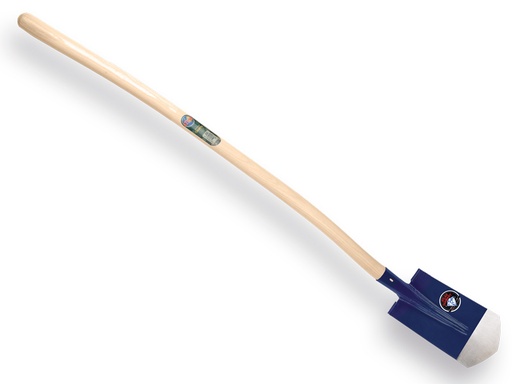 [755777] Kabelschop ATLAS DIAMANT 16 cm 3/4 blauw, onderkant spits, RONDE OPSTAP, met ATLAS batsesteel 130 cm