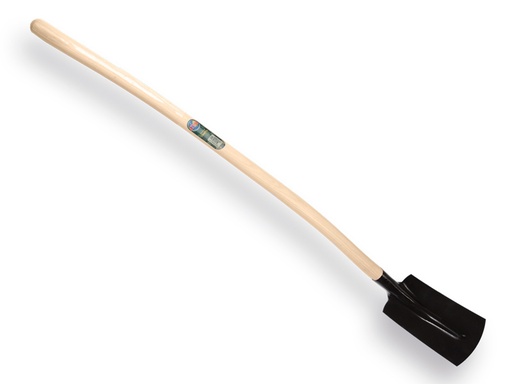 [780519] Kabelschop ATLAS 16 cm 1/2 zwart, onderkant recht, extra gehard, met ATLAS batsesteel 130 cm
