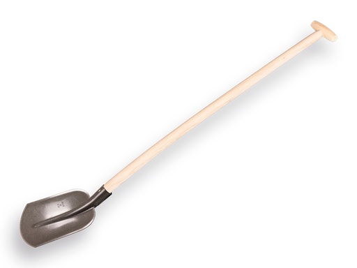 [780596] Steekbats 1/4 00 grijs gelakt met essen PE schopsteel 110 cm