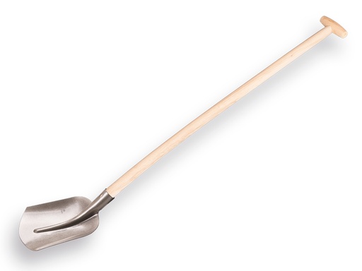 [780680] Schepbats 3/4 00, blank gelakt met PE Import schopsteel 110 cm