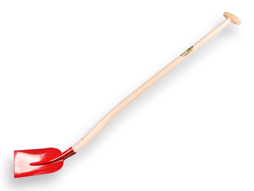 [780970] Betonschop ATLAS 1/2 0 rood, extra gehard, met ATLAS Blijhamsteel 110 cm extra dubbel gebogen