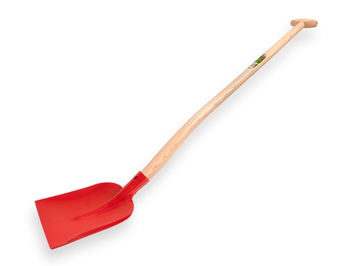 [780971] Betonschop ATLAS 1/2 0 rood, extra gehard, met ATLAS Blijhamsteel 110 cm dubbel gebogen