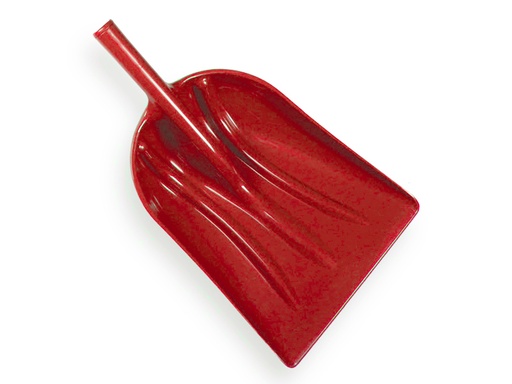 [790097] Graanschop - voerschep kunststof rood, bladmaat 36 x 45 cm, zonder steel