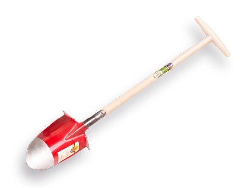 [810185] Rondsteekspade SHW rood, bovenzijde 16,5 cm, met ATLAS steel 80 cm en brede hilt