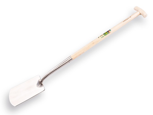[811052] Zwanenhalsspade ATLAS DIAMANT gepolijst, met HICKORY T-steel 80 cm