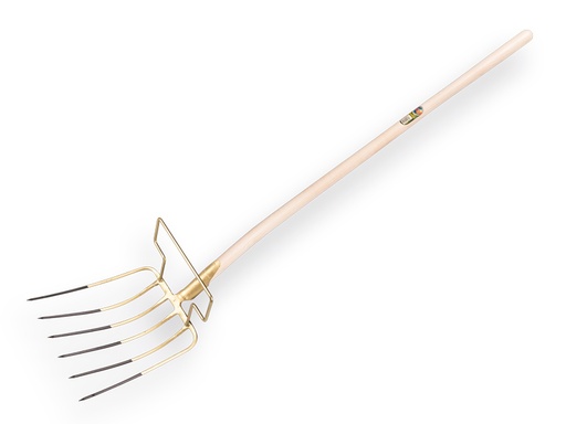 [811166] Bladvork OFFNER 6 tands met beugel en ATLAS batsesteel 130 cm