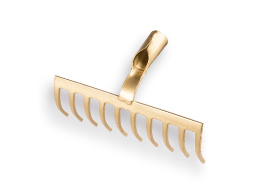 [817210] Tuinhark OFFNER 10 gebogen tanden, met open dul, zonder steel