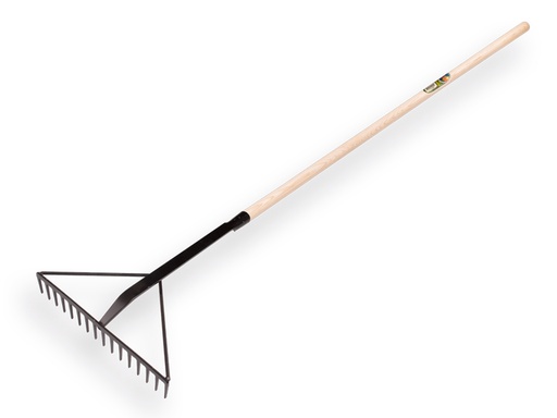 [818217] Asfalthark ATLAS versterkt zwart, 16 tands met dul 60 cm en ESSEN steel 130 cm
