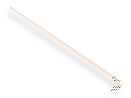 [844415] Mesthaak OFFNER 4 tands, lange tanden 21 cm, met dul en tapse ATLAS steel 270 cm