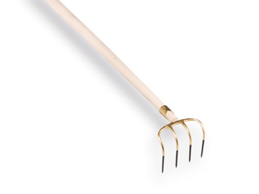 [844418] Mesthaak OFFNER 4 tands, lange tanden 21 cm, met dul en rechte ATLAS steel 250 cm