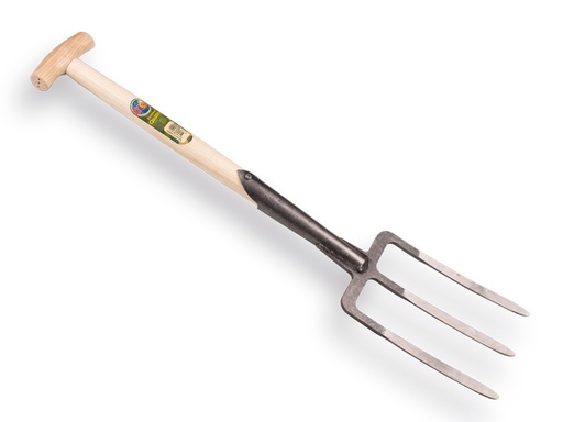 [865500] Spitvork De WIT 3 tands met dubbele veer en ATLAS T-steel 50 cm