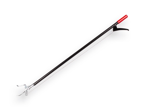 [928205] Zwerfvuilgrijper KNAUTHE 87 cm, platte metalen bek en hendelgreep