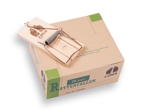 [930362] Rattenval LUNA hout (per doos van 10 stuks)