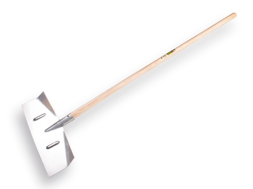 [960405] Sneeuwschuiver - slijkschuiver ATLAS plaatstaal, recht model 40 x 18 cm, met ESSEN steel 130 x 4 cm