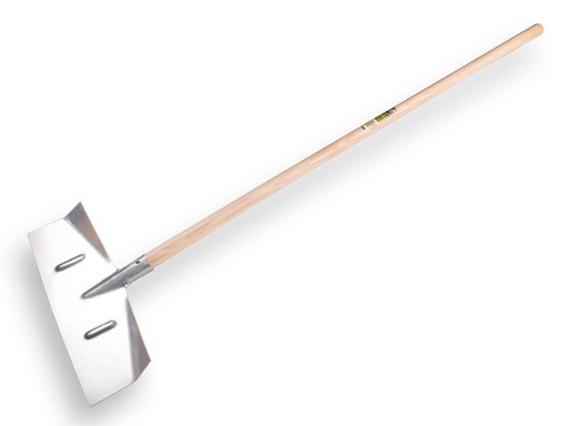 [960410] Sneeuwschuiver - slijkschuiver ATLAS plaatstaal, recht model 50 x 18 cm, met ESSEN steel 130 x 4 cm.